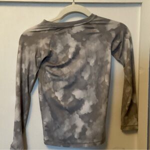 Gray Camouflage Long Sleeve Shirt